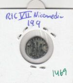 CRE1469 Ae2 Nicomedia Constantino I/Gloria Exercitus 336-337 - Imagen 2