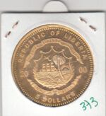 CRM0373 MEDALLA LIBERIA 5 DOLARES 20 ECUS SIN CIRCULAR - Imagen 2