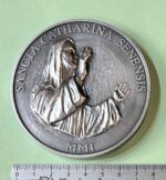 CREXP287 MEDALLA SANTA CATHARINA SENENSIS 2001 315 GRAMOS NUEVA - Imagen 2