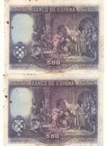 CRBS1017 BILLETE ESPAÑA 500 PESETAS 1928 BC CON MANCHAS - Imagen 2