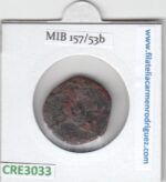 CRE3033 MONEDA IBERA MEDIA UNIDAD CASTULO CAB. MASC. TORO C.80-40 A.C - Imagen 2