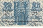 CRBL0154 BILLETE LOCAL AYTO DE BARCELONA 50 CTS 1937 MBC - Imagen 2