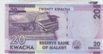 BILLETE MALAWI 20 KWACHA 2015 P-63c SIN CIRCULAR - Imagen 2