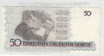 BILLETE BRASIL 50 CRUZADOS NUEVOS 1990 P-223 - Imagen 2