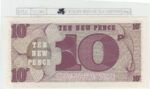 BILLETE BRITISH ARMED FORCES 10 PENIQUES 1972 P-M45a - Imagen 2