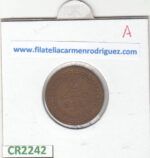 CR2242 MONEDA MARRUECOS 2 MARZUNAS 1321 BRONCE BC - Imagen 2