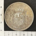 CRBAN353 MONEDA ESPAÑA 5 PESETAS ALFONSO XIII 1890 *18*90 PGM PLATA - Imagen 2