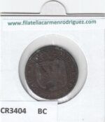 CR3404 MONEDA FRANCIA 5 CENTIMOS 1853 CECA PARIS BC - Imagen 2