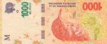 CRBX0469 BILLETE ARGENTINA 1000 PESOS 2020 MBC - Imagen 2
