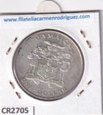 CR2705 MONEDA JAMAICA 1 DÓLAR 1982 MUNDUAL FUTBOL - Imagen 2