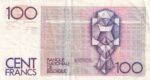 CRBX0718 BILLETE BELGICA 100 FRANCOS MBC - Imagen 2