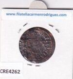 CRE4262 MONEDA ESPAÑA 4 MARAVEDIS FELIPE IV 1621/65 SEGOVIA RESELLO - Imagen 2