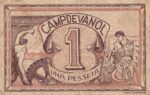 CRBL0275 BILLETE LOCAL ESPAÑA 1 PESETA CAMPDEVANOL 1937 BC - Imagen 2