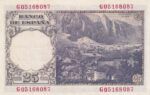 CRBS1673 BILLETE ESPAÑA 25 PESETAS 1946 SERIE G MBC+ - Imagen 2
