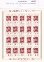 CRSEXT0522 SELLOS LIECHTENSTEIN Minipliego completo de 20 unidades de la serie Yvert nº 405/7 - Imagen 2