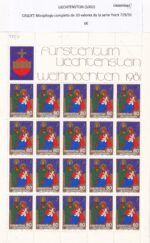 CRSEXT0567 SELLOS LIECHTENSTEIN Minipliego completo de 20 valores de la serie - Imagen 2