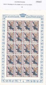 CRSEXT0572 SELLOS LIECHTENSTEIN Minipliego de 20 unds. de la serie Yvert 383/6 - Imagen 2