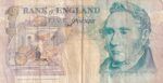 CRBX0910 BILLETE IRLANDA 5 POUNDS USADO - Imagen 2