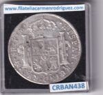 CRBAN438 MONEDA ESPAÑA CARLOS III 8 REALES 1788 MEXICO RESELLO CHINO - Imagen 2