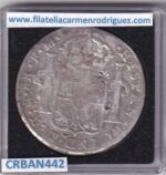 CRBAN442 MONEDA ESPAÑA CARLOS III 8 REALES 1789 MEXICO RESELLO CHINO - Imagen 2