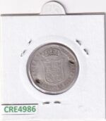 CRE4986 MONEDA ESPAÑA ISABEL II 40 CENT ESCUDOS 1866 MADRID AGUJERO - Imagen 2