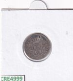 CRE4999 MONEDA ESPAÑA ISABEL II 2 REALES 1869 MADRID AGUJERO PLATA - Imagen 2