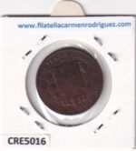 CRE5016 MONEDA ESPAÑA ALFONSO XII 5 CENTIMOS 1877 COBRE - Imagen 2