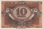 CRBL0351 BILLETE ESPAÑA LOCAL 10 PESETAS IGUALADA 1938 MBC - Imagen 2