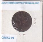 CRE5279 MONEDA ESPAÑA GOBIERNO PROVISIONAL 5 CENTIMOS 1870 - Imagen 2