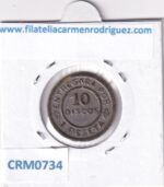 CRM0734 FICHA NAVAL 1 PESETA 10 DISCOS - Imagen 2