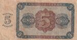 CRBS2381 BILLETE ESPAÑA 5 PESETAS 1938 SERIE A BC+ - Imagen 2