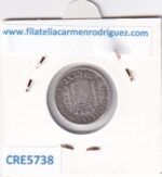 CRE5738 MONEDA ESPAÑA GOBIERNO PROVISIONAL 50 CTS 1869 *-9 SNM PLATA - Imagen 2