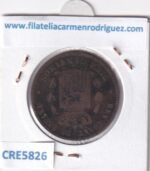 CRE5826 MONEDA ESPAÑA ALFONSO XII 10 CENTIMOS 1878 OM COBRE - Imagen 2