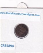 CRE5894 MONEDA ESPAÑA GOBIERNO PROVISIONAL 1 CENTIMO 1870 COBRE - Imagen 2