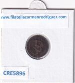 CRE5896 MONEDA ESPAÑA GOBIERNO PROVISIONAL 1 CENTIMO 1870 COBRE - Imagen 2