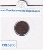 CRE5900 MONEDA ESPAÑA GOBIERNO PROVISIONAL 1 CENTIMO 1870 COBRE - Imagen 2