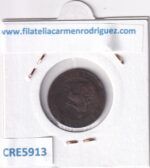 CRE5913 MONEDA ESPAÑA GOBIERNO PROVISIONAL 2 CENTIMOS 1870 COBRE - Imagen 2