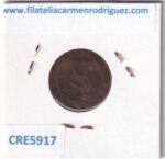 CRE5917 MONEDA ESPAÑA GOBIERNO PROVISIONAL 2 CENTIMOS 1870 COBRE - Imagen 2