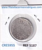 CRE5955 MONEDA ESPAÑA CARLOS III 2 REALES 1777 MADRID PJ PLATA - Imagen 2