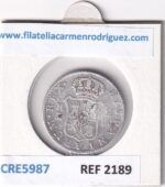 CRE5987 MONEDA ESPAÑA CARLOS III 2 REALES 1787 MADRID PJ PLATA - Imagen 2