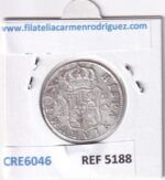 CRE6046 MONEDA ESPAÑA CARLOS IV 2 REALES 1793 SEVILLA CN PLATA - Imagen 2