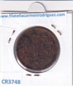 CR3748 MONEDA PORTUGAL 20 REIS CARLOS I 1892 COBRE - Imagen 2