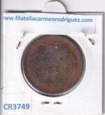 CR3749 MONEDA PORTUGAL 20 REIS CARLOS I 1892 COBRE - Imagen 2