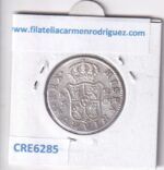 CRE6285 MONEDA ESPAÑA CARLOS IV 2 REALES 1806 SEVILLA CN PLATA - Imagen 2
