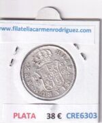 CRE6303 MONEDA ESPAÑA CARLOS IV 2 REALES 1808 SEVILLA CN PLATA - Imagen 2