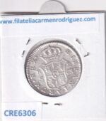 CRE6306 MONEDA ESPAÑA CARLOS IV 2 REALES 1808 SEVILLA CN PLATA - Imagen 2