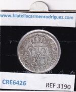 CRE6426 MONEDA ESPAÑA CARLOS IV 2 REALES 1793 MADRID MF PLATA - Imagen 2