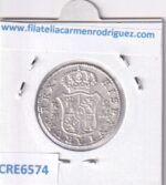 CRE6574 MONEDA ESPAÑA CARLOS IV 2 REALES 1808 MADRID AI PLATA - Imagen 2
