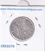 CRE6579 MONEDA ESPAÑA CARLOS IV 2 REALES 1808 MADRID AI PLATA - Imagen 2