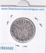 CRE6582 MONEDA ESPAÑA CARLOS IV 2 REALES 1808 MADRID AI PLATA - Imagen 2